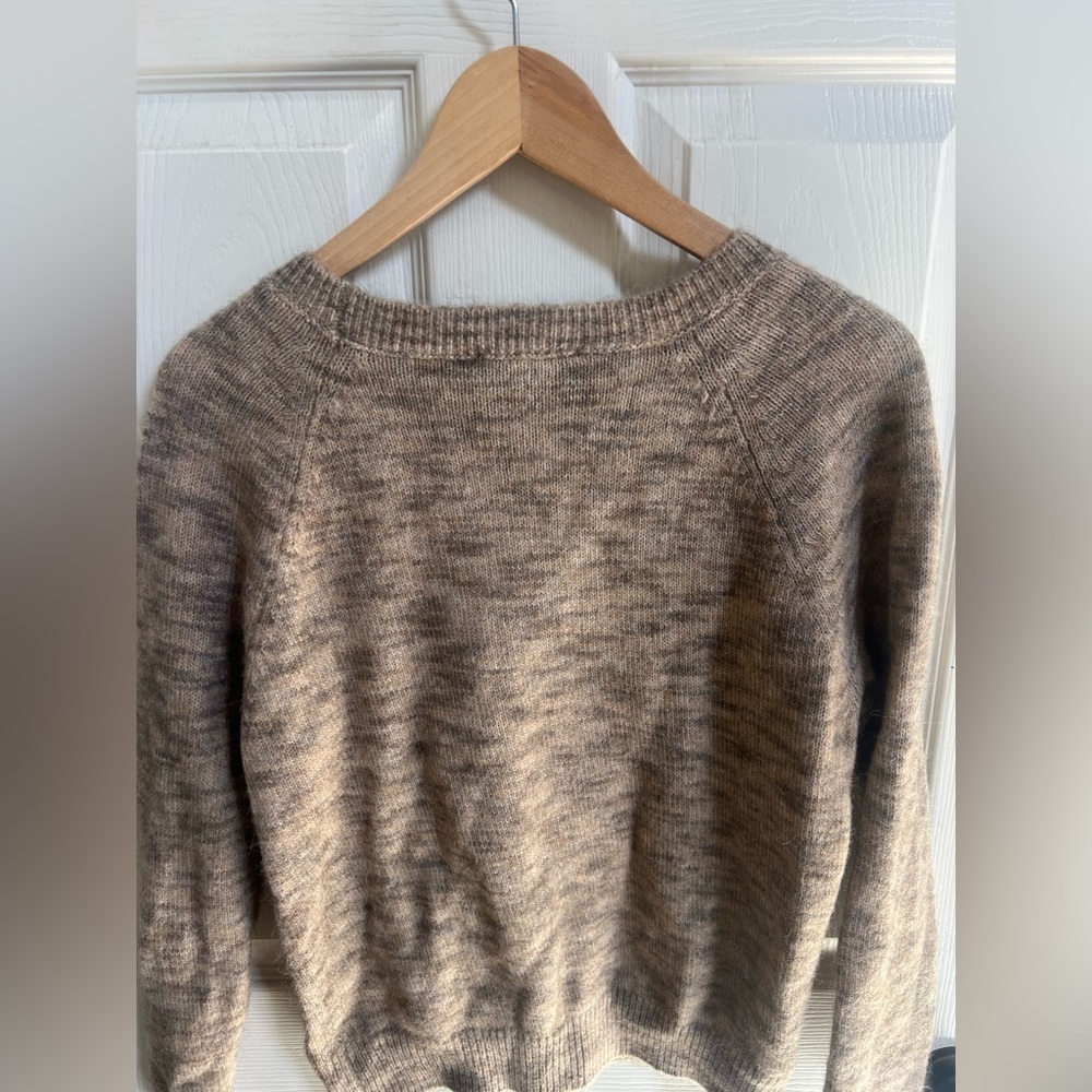 Ann Taylor Tan Knit Sweater Alpaca/Wool blend Size Small - Picture 5 of 6